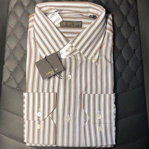 NWT $460 Corneliani 16 Shirt Large